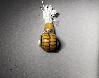 Antique Nepal Tibet Buddhist Carved Yak Bone Mala Prayer Guru Bead