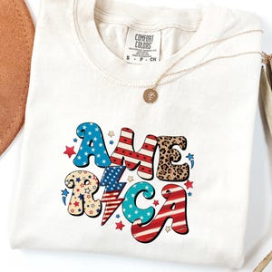 Red White and Blue, America Tee, Fourth of July Shirt T-Shirt, USA shirt, Summer BBQ t-shirt,Women&#39;s 4th of July,America 4th of July Shirt