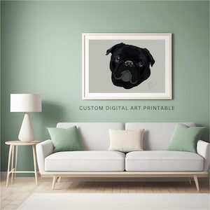 Celebrate Your Pet: Personalized Hand-Drawn Digital Portrait for Animal Enthusiasts, Pet Memorial Keepsake for dog, cat, bird, horse, rabbit