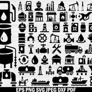 Oilfield Svg Bundle, Oilfield Png Bundle, Oilfield Clipart, Oilfield Svg, Cut Files for Cricut, Oil Pump Svg,Oil Derrick Svg,File Silhouette