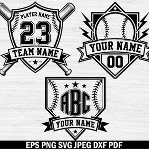 Baseball Svg, Custom Baseball Svg, Baseball Team Svg, Baseball Font Svg, Baseball Split Monogram Svg, Baseball Clipart, Editable Baseball