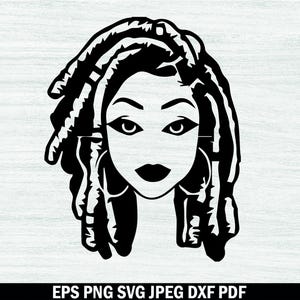 Afro Woman Svg Bundle, Afro Girl Svg, Black Woman Svg, Black Woman Silhouette, Afro Hair Svg, Afro Queen Svg, Afro Woman Cut File For Circut image 5