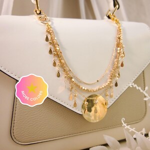 Bag chain charm, bag charm, bag accessory, gold chain, silver chain image 3