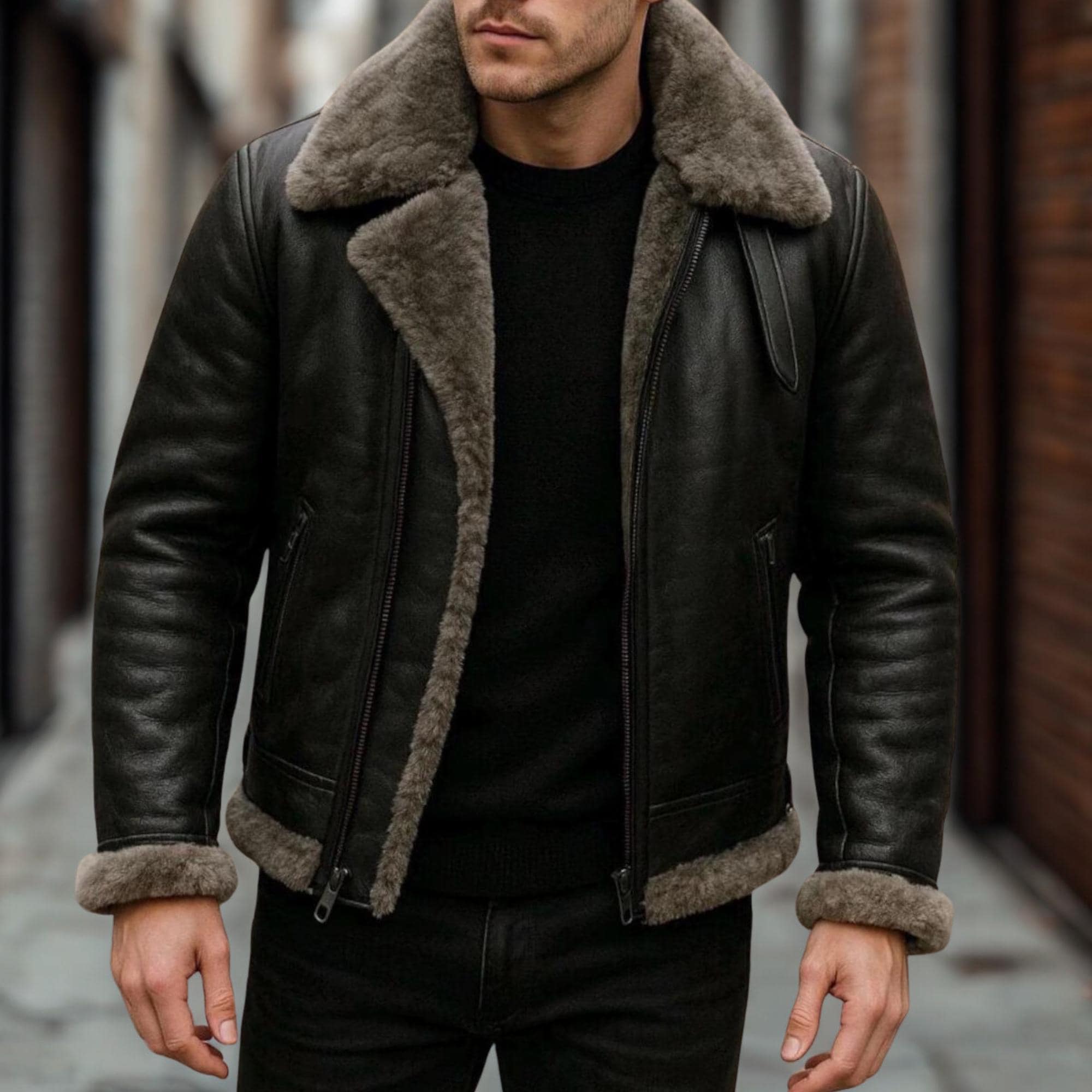 B3 Jacket Black Vintage - Etsy