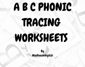 Alphabet Tracing | Handwriting |Printable Pre School | Educational Resources | ABC Tracing | Phonic worksheets |Printable uppercase