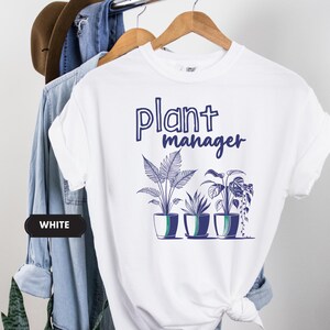 Funny Plant Manager T-Shirt, Gift for Gardeners, Outdoor Tee, Summer Shirt, Unisex Garment-Dyed Top
