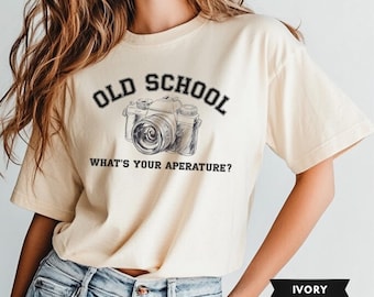 Vintage Camera Shirt, Old School, 35mm Film Tee, Retro Photography Shirt, Gift for Photographer, Vintage Love Cameras, Funny Photo Tee