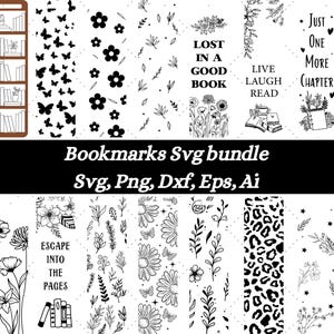Bladwijzer SVG-bundel, bladwijzer SVG PNG, bladwijzer citaat svg, afdrukbare bladwijzer, boeken svg, bladwijzer sjabloon svg, retro boek svg, lezing svg