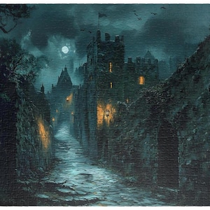Gothic Stone Path Fantasy Puzzle-Medieval Puzzle-500 Piece Puzzle-Science Fiction Gift-Puzzle Love-1000 Piece Puzzle-Puzzle For Adults