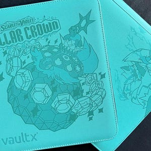 Stellar Crown Pokemon Tcg Laser Engraved Card Binder