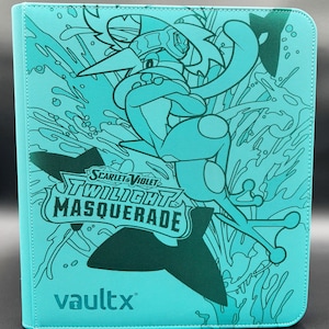 Pasta para cartas Pokémon TCG Twilight Masquerade gravadas a laser