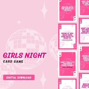 Juego de beber DIGITAL Galentine's / Noche de chicas / Juego de beber para adultos / Juego de cartas / Juego de cartas digital para adultos / Despedida de soltera /