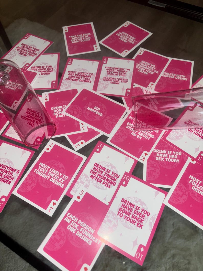 Juego de beber para la Noche de Chicas / Noche de Chicas / Juego de beber para adultos / Actividad de Galentines / Tarjeta digital para adultos / Juego de beber para Galentines imagen 2