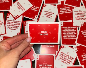 Juego de cartas para parejas / Juego de beber para parejas / Juego de cartas de San Valentín / Juego de cartas para adultos / Juego de cartas / Cita nocturna / Regalos de San Valentín