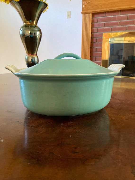 Le Creuset Vintage Baby Blue Turquoise Dutch Oven Casserole #24 - Etsy