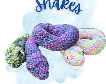 Peluche serpent Amigurumi au crochet