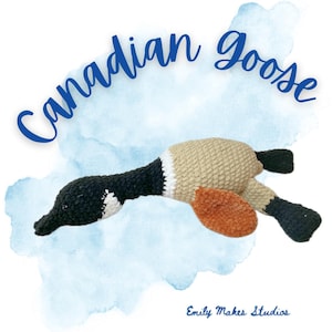 Crochet Amigurumi Canadian Goose Plushie