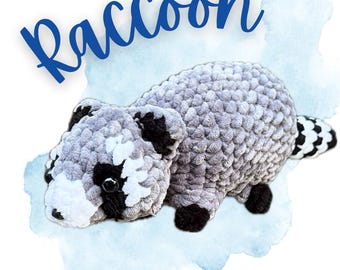 Gehäkelter Amigurumi großer Waschbär
