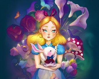 Alice Art Illustration Print