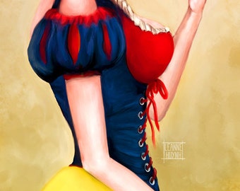 Snow White Art Illustration Print