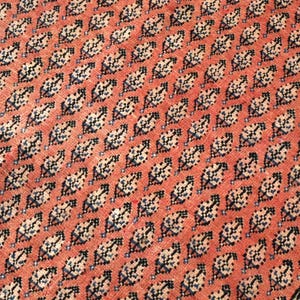 Hand-knotted Wool Paisley Rug: 3'8"x6'11" Vintage Oriental Accent Rug, Authentic Old Rug