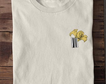 Aerith's Flower Shirt: Final Fantasy VII Yellow Lily Tee