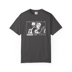 Marathon Game Shirt Vandal Wireframe Escape Will Make Me God Tee image 8