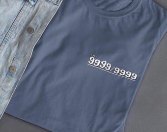 Puntos de vida del jugador - Camiseta minimalista de Final Fantasy 7 - Estado de vida de FF7