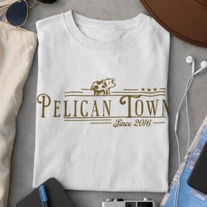 Stardew Valley Pelican Town T-Shirt: Comfort Colors Gamer Tee