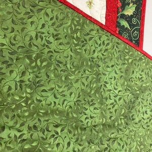 Snowman Christmas Winter Dining or Coffee Table Runner, 16x48" Quilted, Reversible, Snowflakes Birds Cats Children Whimsical, Wide Handmade image 5
