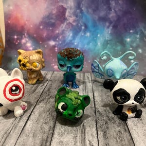 PRICE DROP - Custom Painted Littlest Pet Shops/LPS