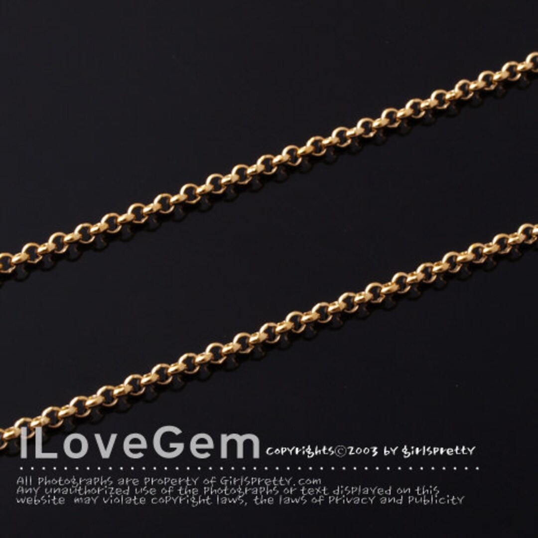 SALE 20% off // 10 Meters of Gold Plated, 2mm BL, 2mm Rolo Chains ...