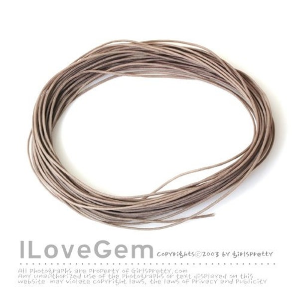 Jewelry String for Macrame, Cord, Cocoa, 0.6mm, 10 meters