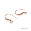 Elegant CZ Hook Earrings, NP-1165, Rose Gold Plated over Brass, CZ Pave Ear Wires, Making Earrings, Bridal Gift, Perfect for Wedding Jewelry product logo