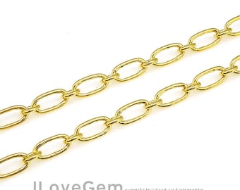 1 meter, NP-1935 Gold, 210 1:1 Cable Chain