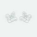 Swirl Wire Connector, NP-663 Matte Rhodium Plated Brass, Filigree Pendant, Elegant Wire Charm for Earrings Necklace Jewelry Making Finding product logo