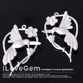 2pcs, NP-634, Matt Rhodium, Skylark Bird Pendant, Hummingbird Pendant For Making DIY Necklace, Earrings, Spring Style product logo