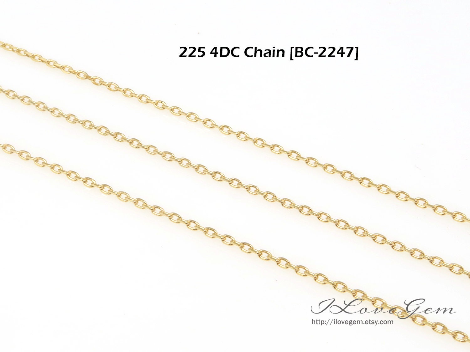 Essential Bulk Thin Chain, Bc-4dc-chain, Gold Plated Over Brass, Small ...