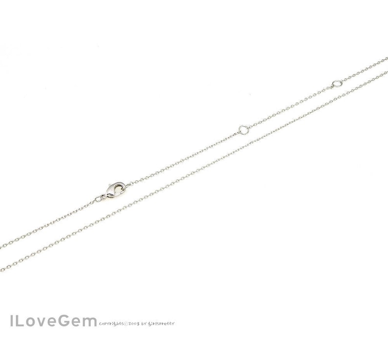 Dainty Chain 16-18-20 inch chains WSALE 20pcs NP-1993 Rhodium plated Thin chain 16-18-20 Necklace Chains 230 Diamond Cut chain