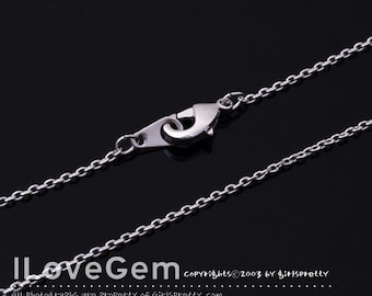 SALE/ 20pcs// NP-1550, 18" Necklace Chain, Rhodium plated, 230 Diamond Cut chain, 18 inch, Thin chain, Dainty Chain