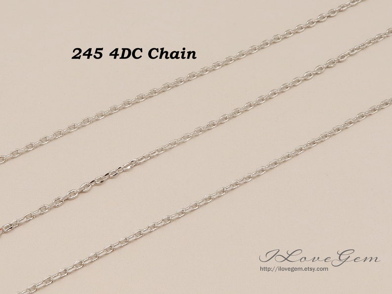 Essential Bulk Thin Chain, Bc-4dc-chain, Rhodium Plated Over Brass ...