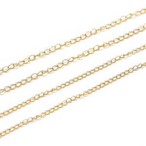 BC-150DB, Gold plated over Brass, Curb Chain, 150DB Chain, Necklace Extender chain
