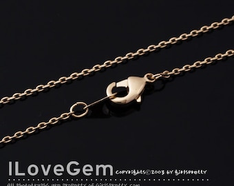 SALE/ 20pcs// NP-1550, 18" Necklace Chain, Gold plated, 230 Diamond Cut chain, 18 inch, Thin chain, Dainty Chain