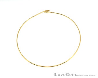 SALE/ 10pcs// NP-2207, 18", Square Snake Necklace Chain, Nickel Free Gold, 1.7mm, SN1608DC Chains 18 inch Snake Necklace Chains