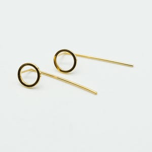 2pcs, NP-2057, Nickel Free Gold plated, 8mm Open Round Hook Earrings, Ear Hooks, Ear Wires, Earrings Supply