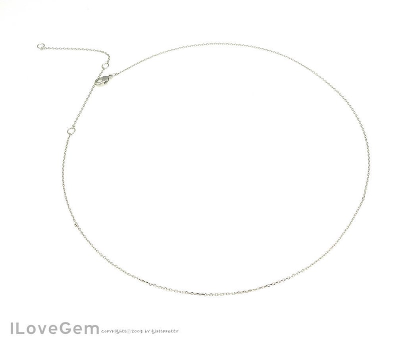 Dainty Chain 16-18-20 inch chains WSALE 20pcs NP-1993 Rhodium plated Thin chain 16-18-20 Necklace Chains 230 Diamond Cut chain
