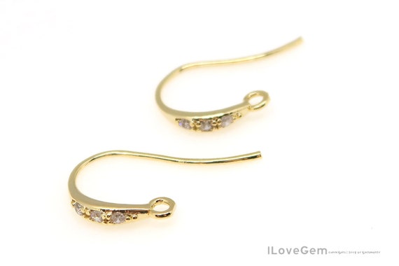NP-1202 Nickel Free Gold Earring Hooks for Jewelry Making 