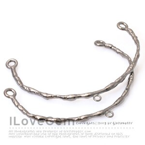 NP-1282 Black Plated over Brass, Branch st. Half, Bangle, 1pc