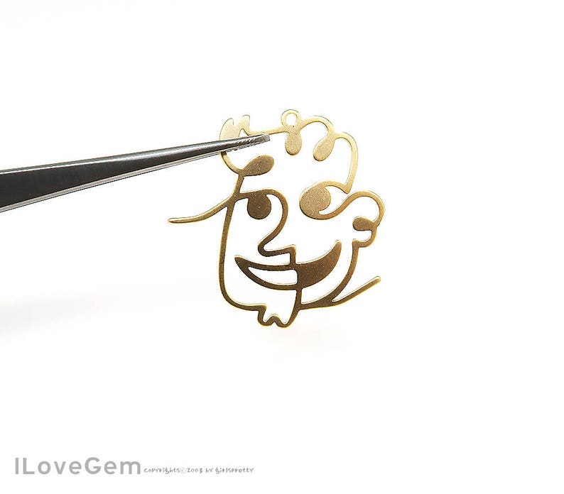 35X32mm NP-2063 Glossy Rose Gold Plated Man/'s Face Pendant Man/'s Profile Pendant 2pcs Profile necklace charm