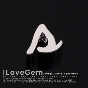 NP-1616 Rhodium Plated, Cursive Alphabet, Lower case, Pendant, s, 2pcs/ Initial beads, Letter, Personalized, Customized jewelry